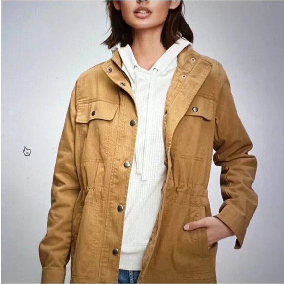 Gap Womens L Utility Jacket Tobacco Leaf Gorpcore Hiking Camping NWT - Picture 1 of 10
